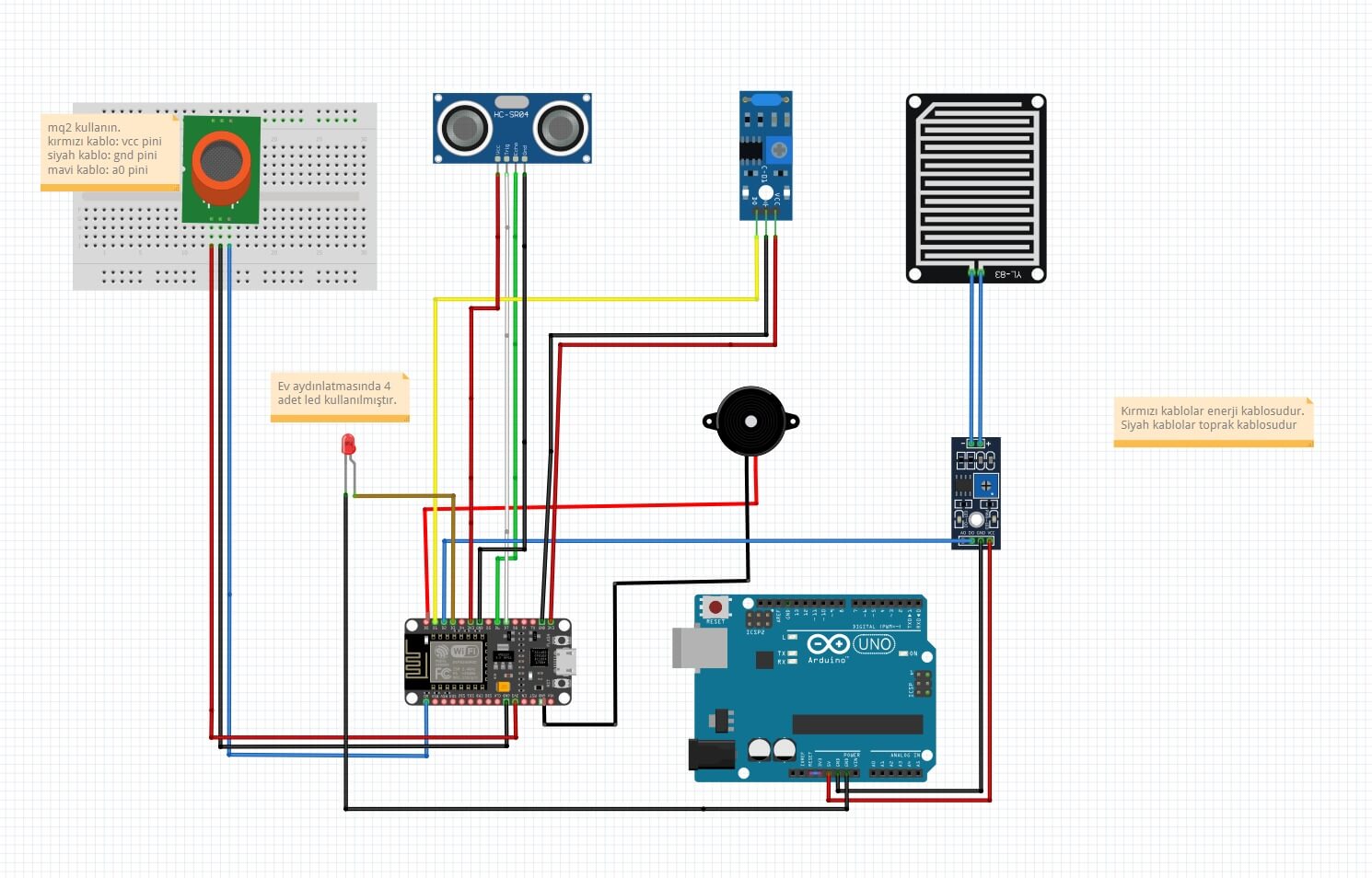 Utku YURT | IOT Tabanlı Arduino ESP8266 Devre Akıllı Ev Otomasyonu